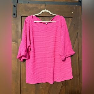ANDREE BY UNIT Vibrant Pink Blouse